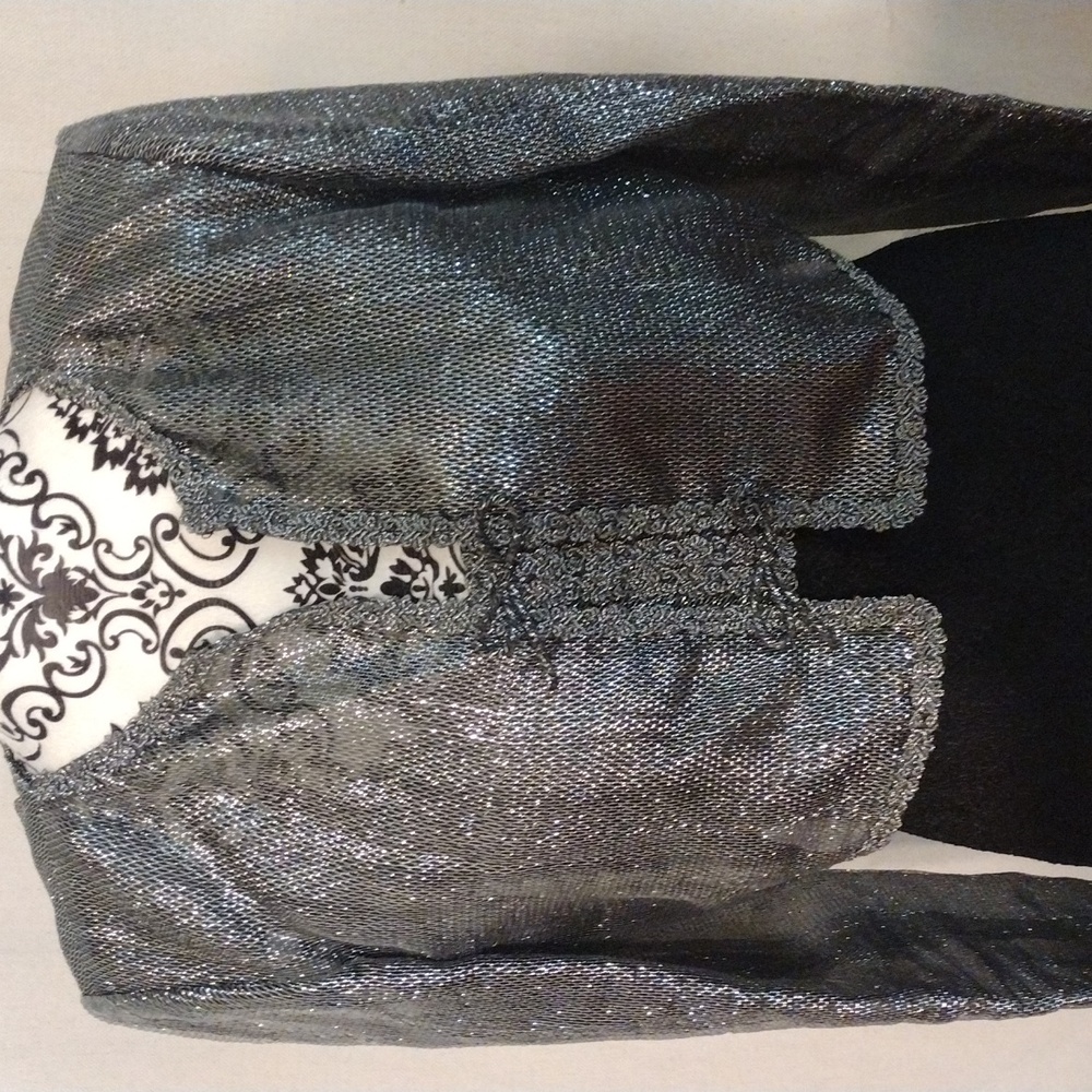 USA Made Rare Vintage Ritzy Unique Evening Midi Dress w Bolero Cloque Sz 10